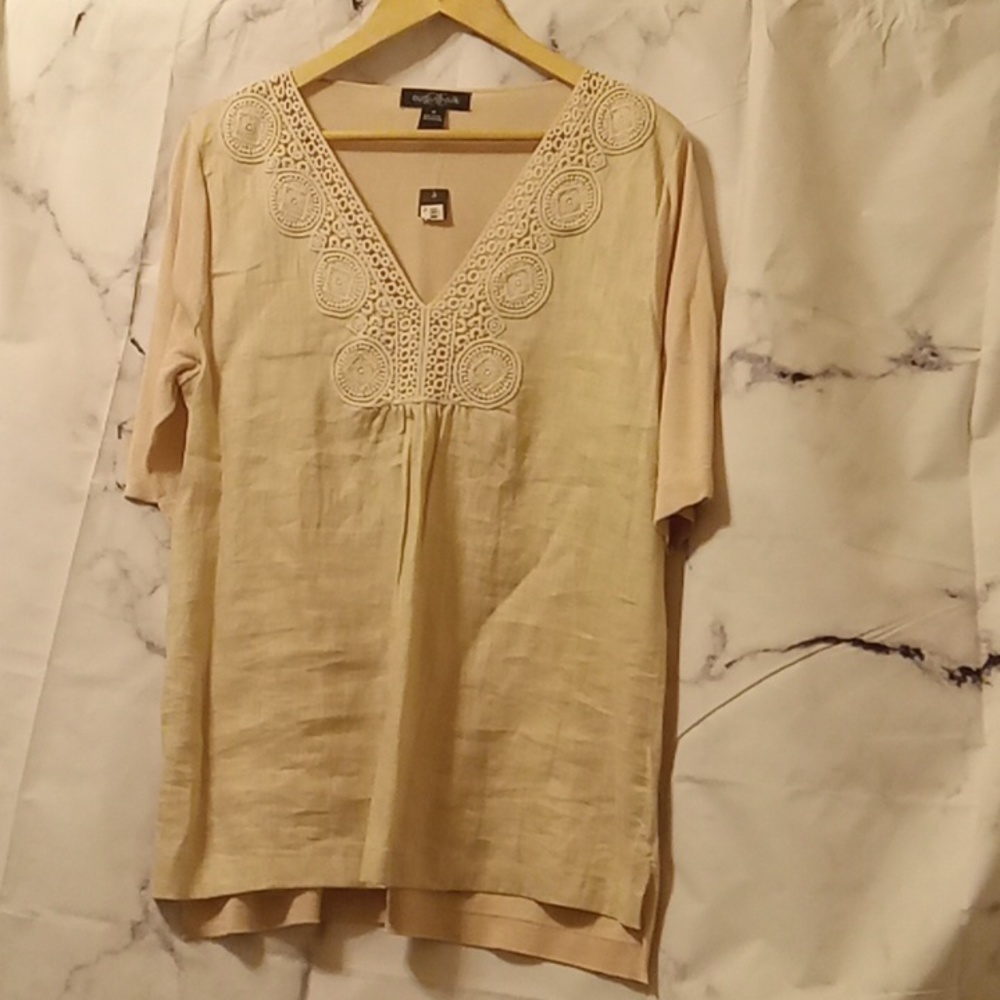 August Silk top Med Linen 💖💖💖💖